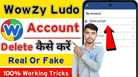 Wowzy Ludo Se Account Delete Kaise Kare || Wowzy Ludo Se Account Permently Delete Kaise kare