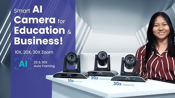 CorneaWorld Vision Pro PTZ Cameras – AI Auto-Tracking, 4K & 10X/20X/30X Zoom for for Any Setup