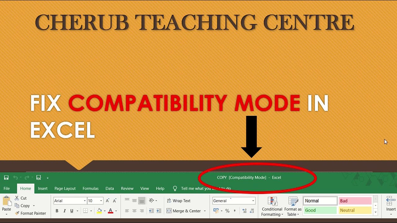 HOW TO FIX COMPATIBILITY MODE IN EXCEL Tutorial YouTube