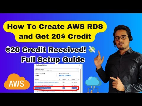 How to Create RDS in AWS and Get $20 Credit (Step-by-Step 2025)