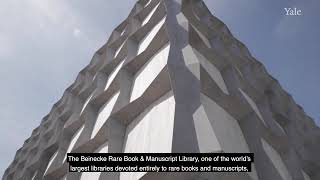 Mimar Gordon Bunshaft Tasarımı Yale Üniversitesi Beinecke Nadir Kitaplar Ve El Yazmaları Kütüphanesi