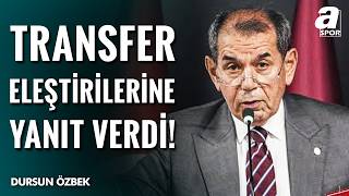 Galatasaray'da Transferler Neden Geç Yapıldı? Dursun Özbek Açıkladı!