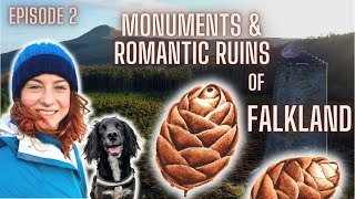 Monuments & Romantic Ruins of Falkland in Fife, Scotland + Painting Pine Cones