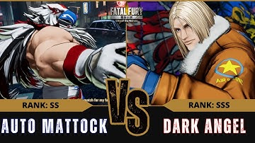FF:CotW 🐦 AUTO MATTOCK (Tizoc) vs DARK ANGEL (Terry Bogard)⭐Replay Match - FATAL FURY: CotW - 05/25