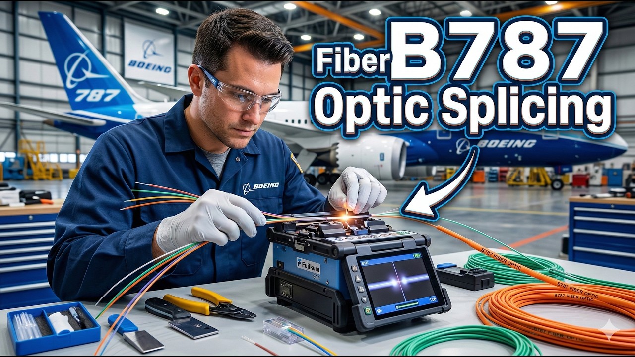 B787 Fiber Optic Splicing - YouTube