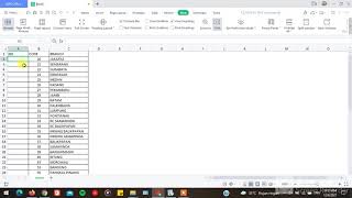 WPS Spreadsheet 1. Numbering