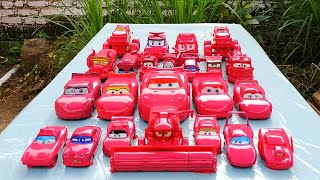 Clean up muddy minicar falling into the water & a convoys disney cars! Play in the garden