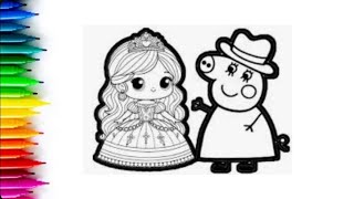 Cute Doll & Cartoon Character Drawing | Easy Coloring for Kids 🖍️