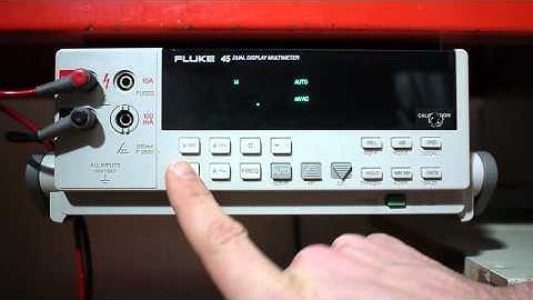 Fluke 45 Digital Multimeter Demo