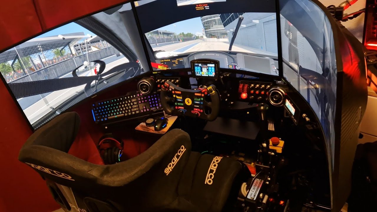 Ferrari 296 gt3 simracing cockpit - YouTube