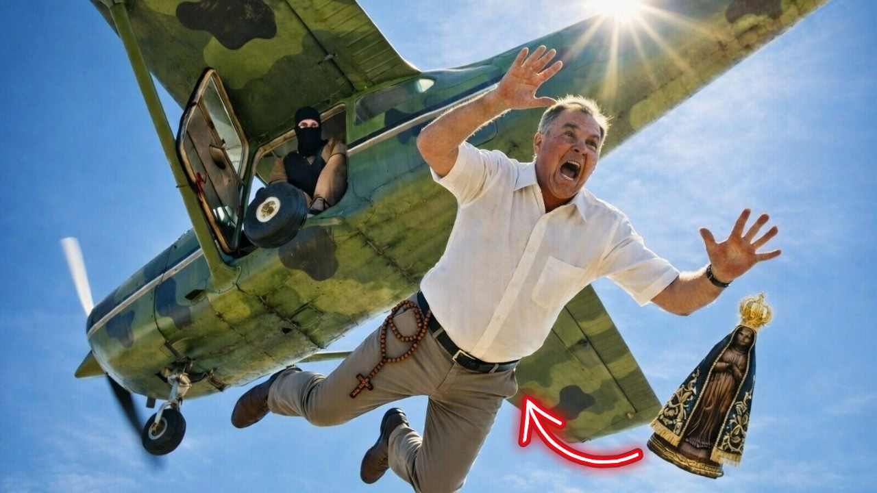 Organização criminosa joga missionário do avião, mas então Nossa Senhora Aparecida surgiu no céu...