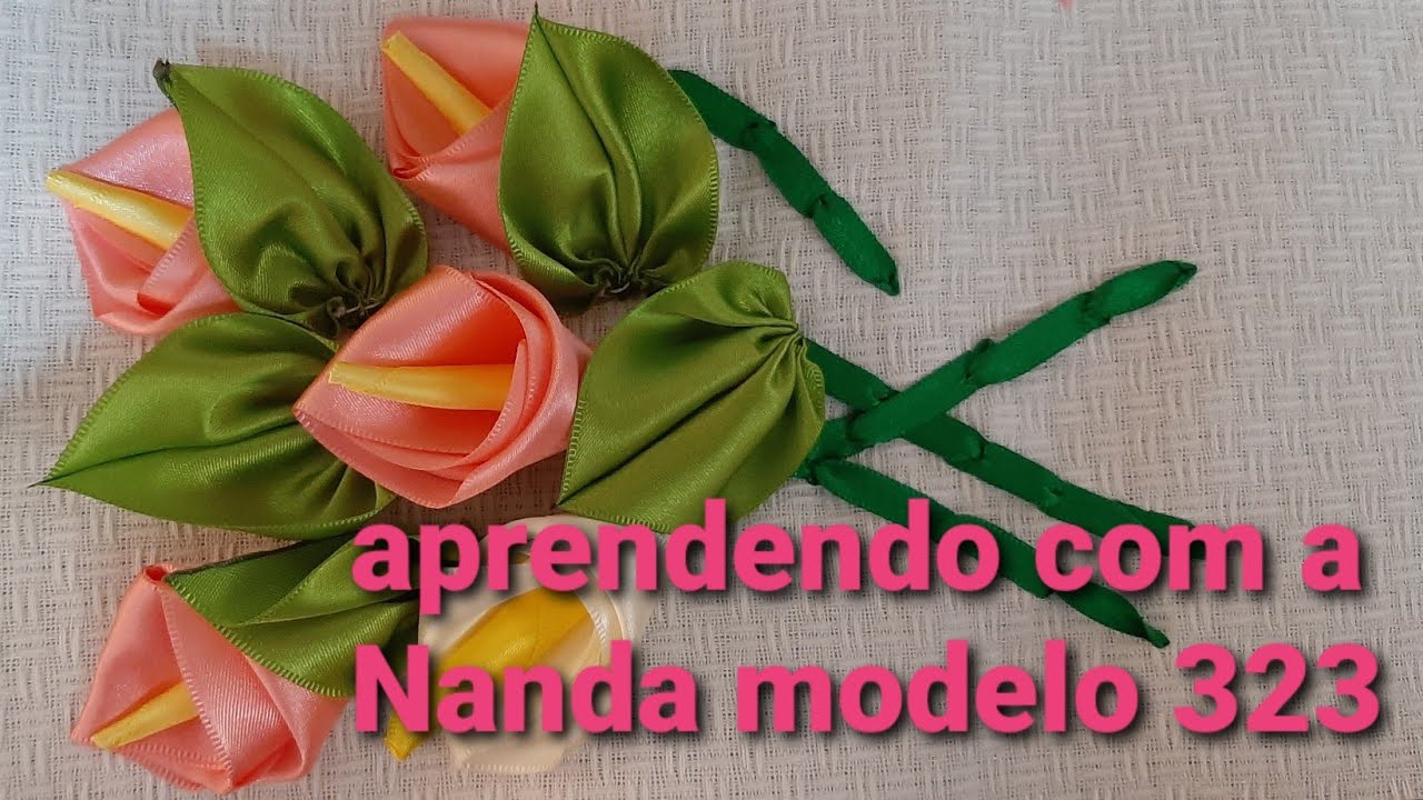 Стаканчик для полотенец из атласной ленты, молочный, модель 323