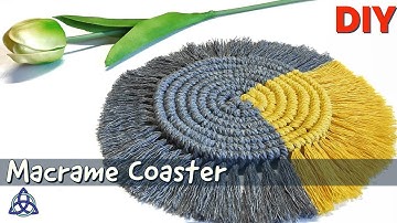 DIY Round Macrame Table Coaster | Table Decoration Ideas