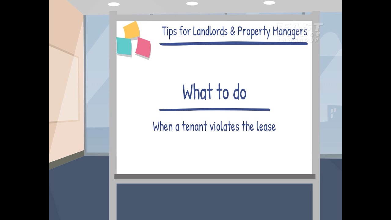 What to do When a Tenant Violates the Lease YouTube