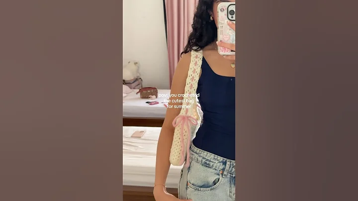 cute and easy #crochet #bag for summer, perfect for a beach or market day!☀️🧶 #summervibes