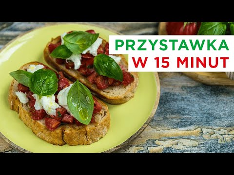 Wideo: Bruschetta Z Pomidorami I Mozzarellą