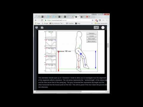 Toe walking and clearance