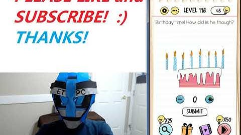 BRAIN TEST LEVEL 118 WALKTHROUGH WITH ANSWERS