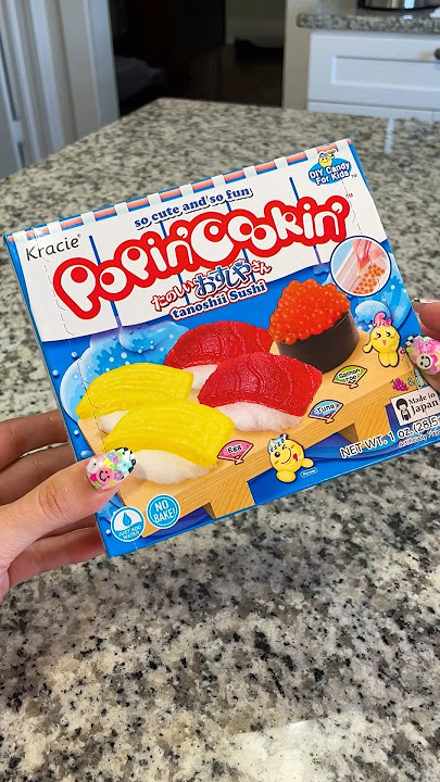 [ASMR] let’s make DIY JAPANESE CANDY 🍣 Popin’ Cookin’ Sushi full video up now! #asmr #shorts
