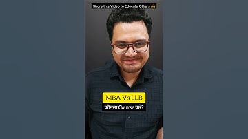 💥 MBA Vs LLB Which is Better in 2025 ✅ | By Sunil Adhikari #shorts #career