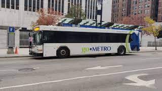 buses in downtown Cincinnati Rush hour!