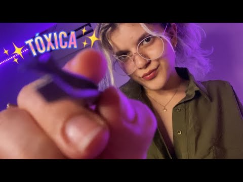 ASMR DESIGN DE SOBRANCELHA MALVADA 😡🤬