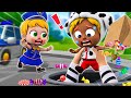 Police girl catch bad thief   baby police songs  new nursery rhymes for babies