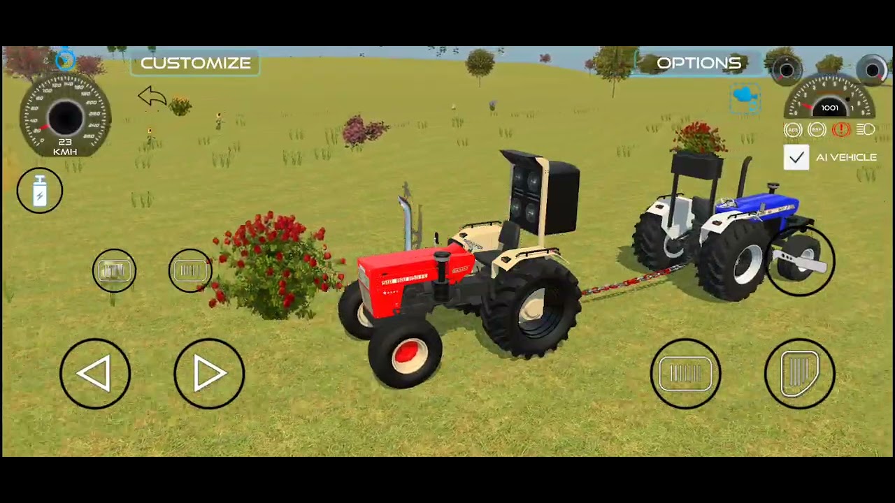 Tochan Rasca Red ♥️ Swraj 4x4 tochan vs blue 💙 tractor tochan modified - YouTube