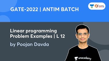 L 12 | Linear programming Problem Examples | ANTIM BATCH 2022 | Davda Poojan