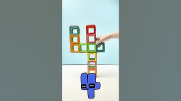 Can you guess answer? Let’s build numbers with Condis magnetic blocks! #alphabetlore #numberlore