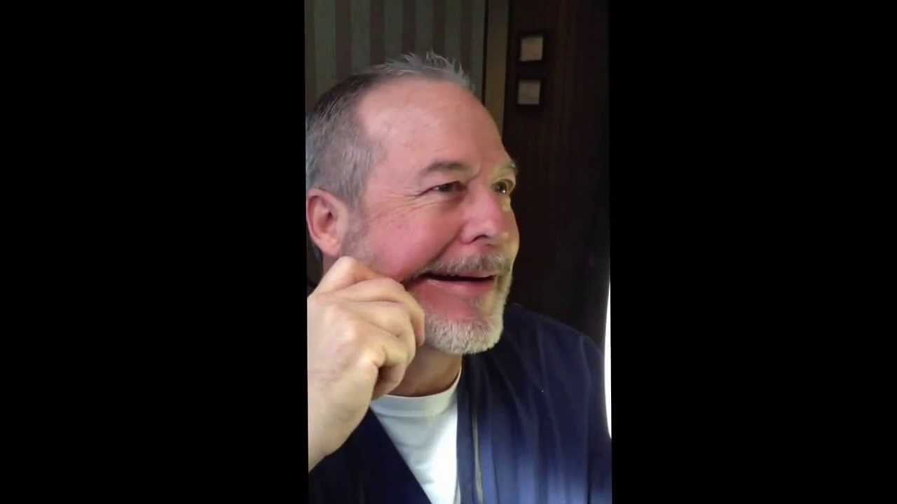 Dr Dale extracts his own wisdom tooth.