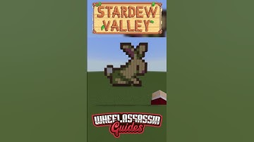A Stardew Valley Rabbit built in Minecraft!!