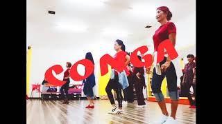 Conga Line Dance. Review After Exercise