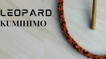 Leopard Print Kumihimo Bracelet Tutorial / How To Make A Kumihimo Braid