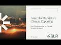 Mandatory climate reporting in Australia: turning Climate Scenario Analysis into strategic advantage