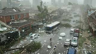 Missouri Hit By Giant Hailstorm Baseball-Sized Hail Destroys Cars And Homes In Kansas City