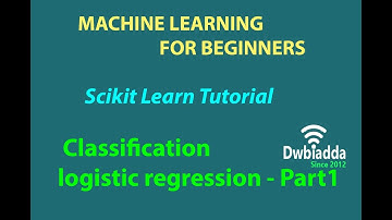 logistic regression classification part1 | Machine learning Scikit Learn | Scikit learn tutorial