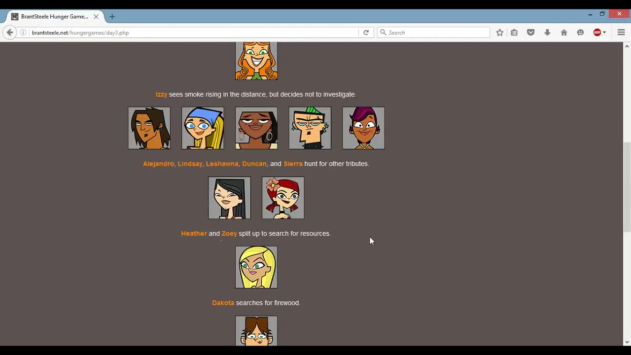 Hunger Games Ep1 Total Drama Couples Edition Cody Is A Survivor Youtube - total drama hunger games roblox