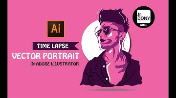 TIME LAPSE | VECTOR PORTRAIT WITH ADOBE ILLUSTRATOR