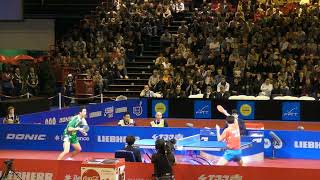 Table Tennis World Cup 2011 Paris. Joo Saehyuk vs Zhang Zhike (2nd set)
