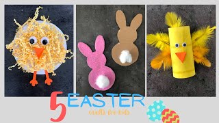 Easter Crafts for Toddlers and Kids | 5 Fun and Easy Easter Crafts