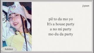 VVUP HOUSE PARTY karaoke with easy lyrics