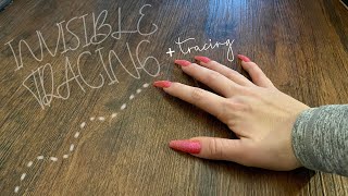 ASMR: LOFI Invisible Word Tracing, Scratching the camera, Build up- DOG TRIGGERS (CV for Felicity!)