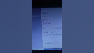 does your display support hdr?