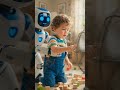 🚨 Curious boy + Helpful robot = A life-saving lesson! 🤖💙 #SafetyFirst