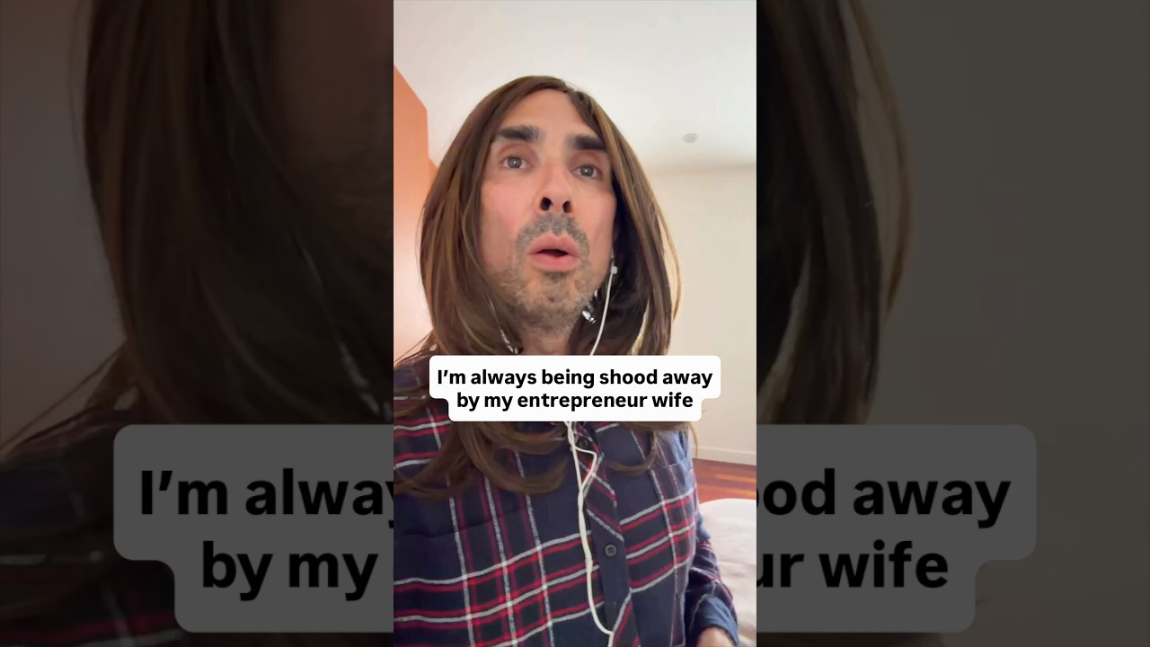 I’m always being shooed away by my entrepreneur wife #entrepreneurwife #marriedlife #husbandlife