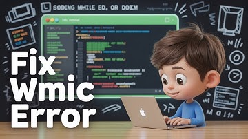 How to Fix wmic is not recognized as an internal and external Command Error in Terminal