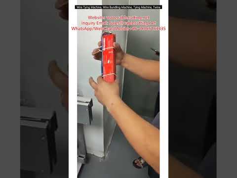 Automatic Wire Tying and Bundling Machine for Industrial Packaging