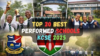 Top 20 Best Performed Schools in KCSE 