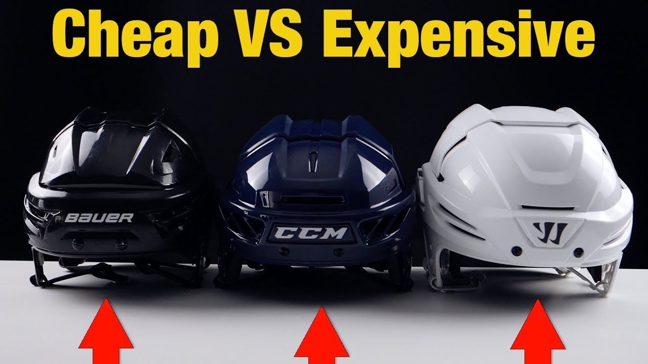 ugentlig Udsøgt Alaska Cheap VS Expensive Hockey Helmets - Which one is the best and most  protective ? - YouTube